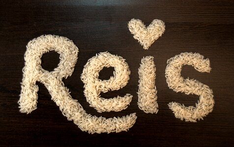 Eat grain of rice word