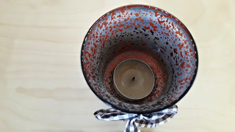 Candle decoration dining table