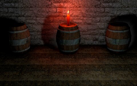 Barrels cellar wine barrels