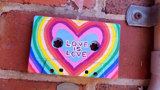 Love cassette recycled