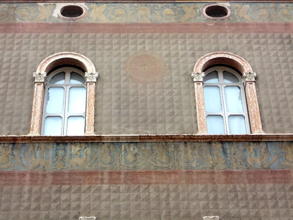Facade historically weathered
