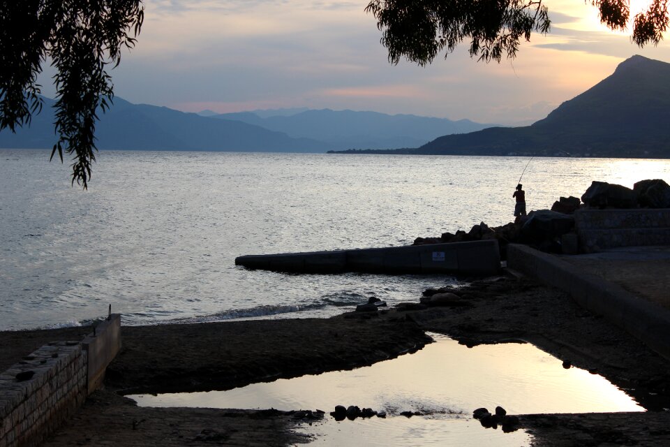 Water greece sky