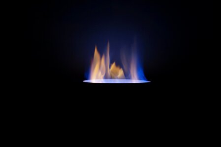 Flame blue beating