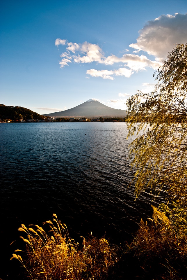 Kawaguchi autumn blue sky