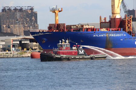 Sea transportation vessel photo