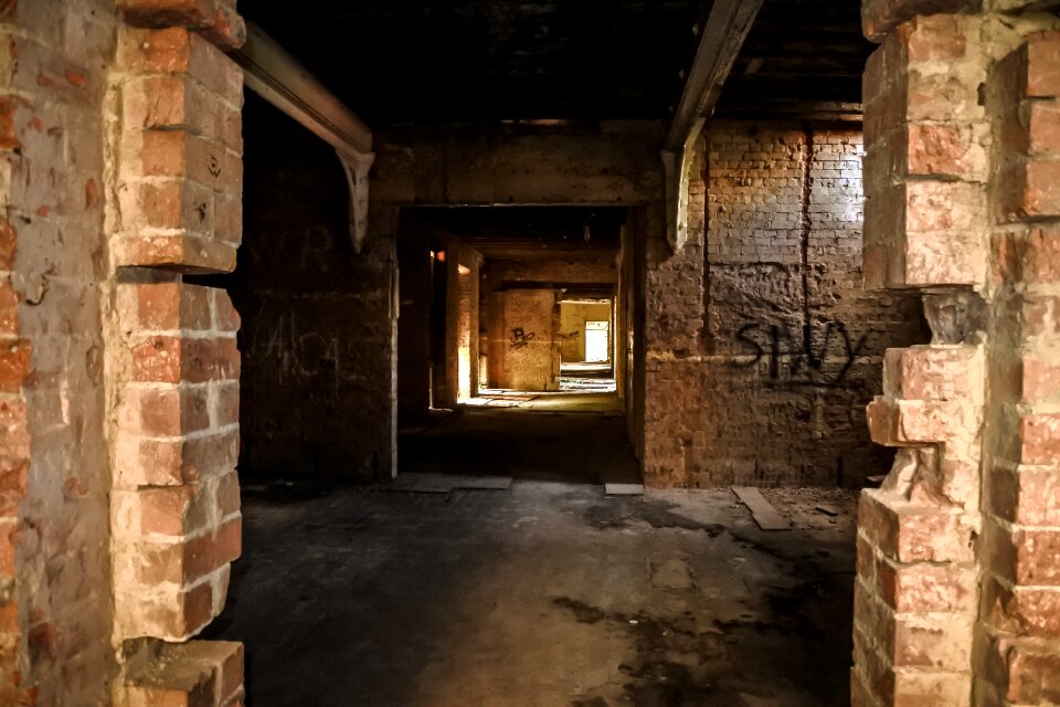 Derelict run-down interior