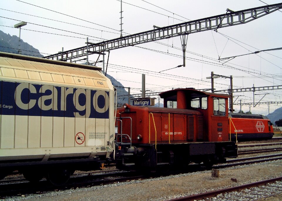 Freight train locomotive railway photo