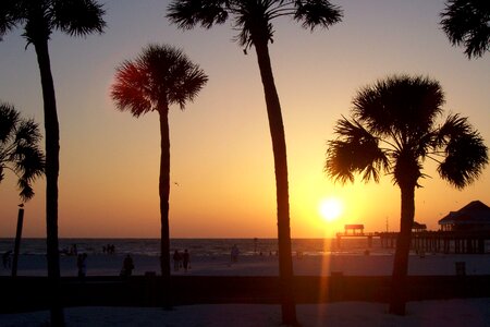 Sunset clearwater beach photo