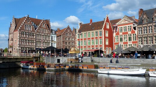 Belgium graslei quai aux herbes photo