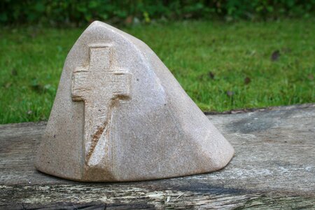 Memorial stone commemorate stone cross