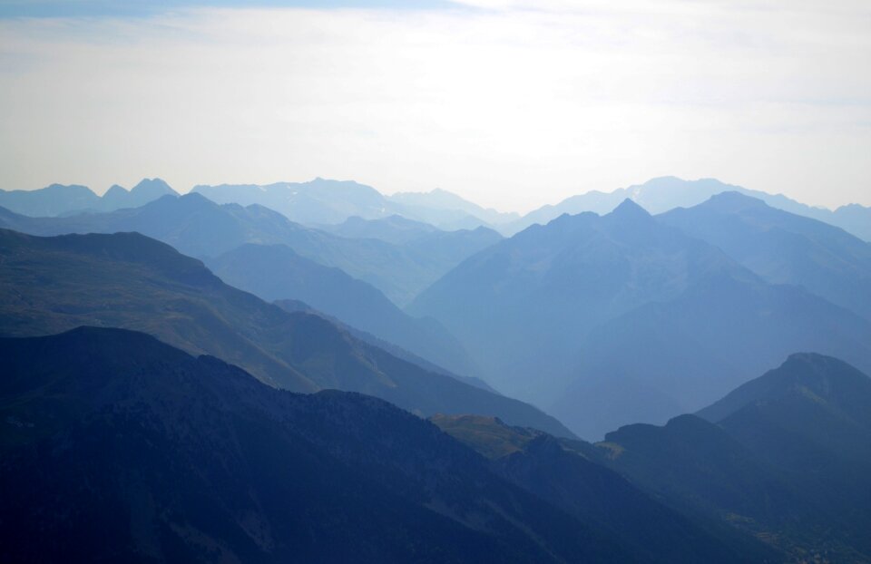 The pyrenees mountains trek