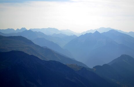 The pyrenees mountains trek photo