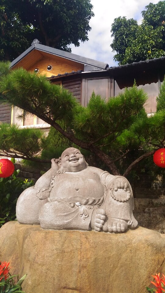 Maitreya buddhism stone carving