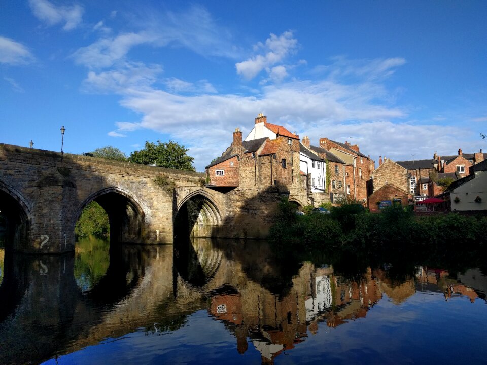 Blue sky peaceful durham