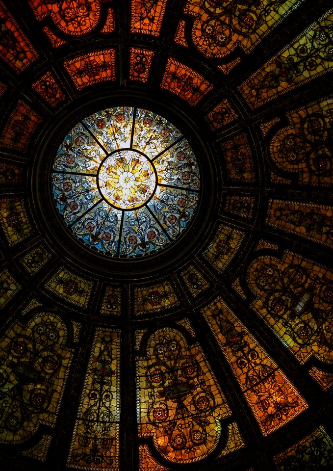 Cathedral background stained