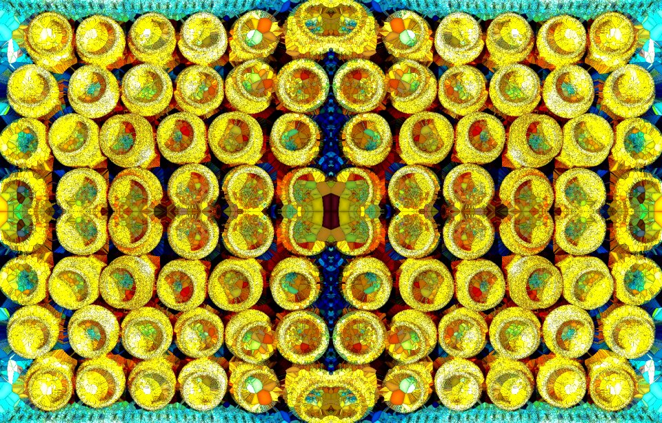 Glass paint pattern tiling