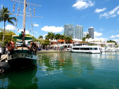 Miami port boats photo