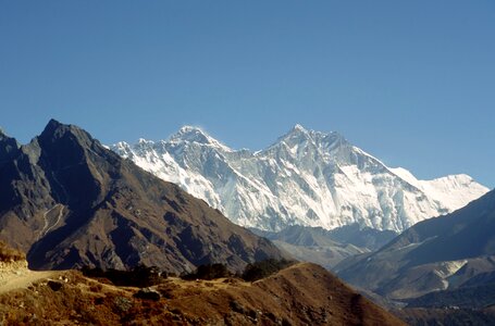 Mountain peak scenery photo