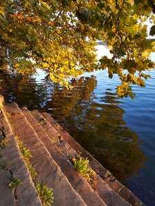 Stair lake autumn photo