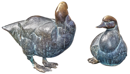 Animal figure fountain sculpture