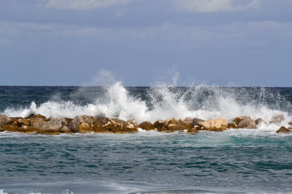 Water nature wave breaking