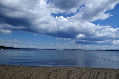 Blue sky clouds day summer