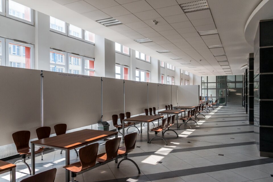 The interior of the kielce polytechnic university which
