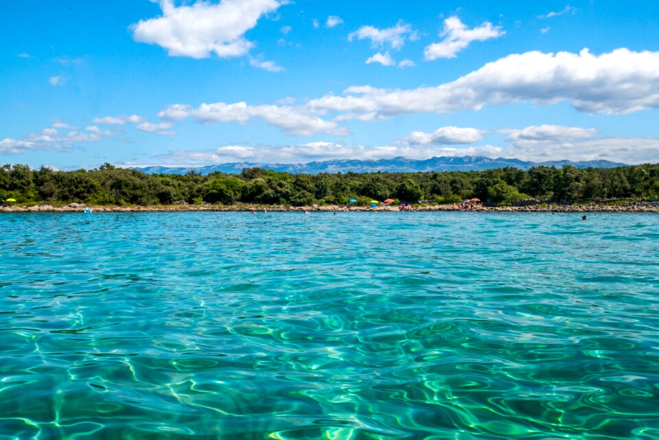 Beach water landscape photo