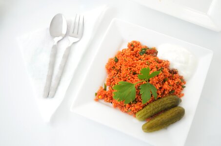 Cuscus quinoa bulgur photo