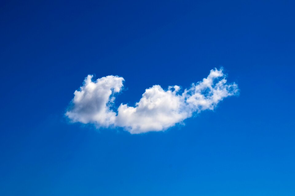 Blue sky clouds blue and white