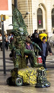 Figure road dressed up