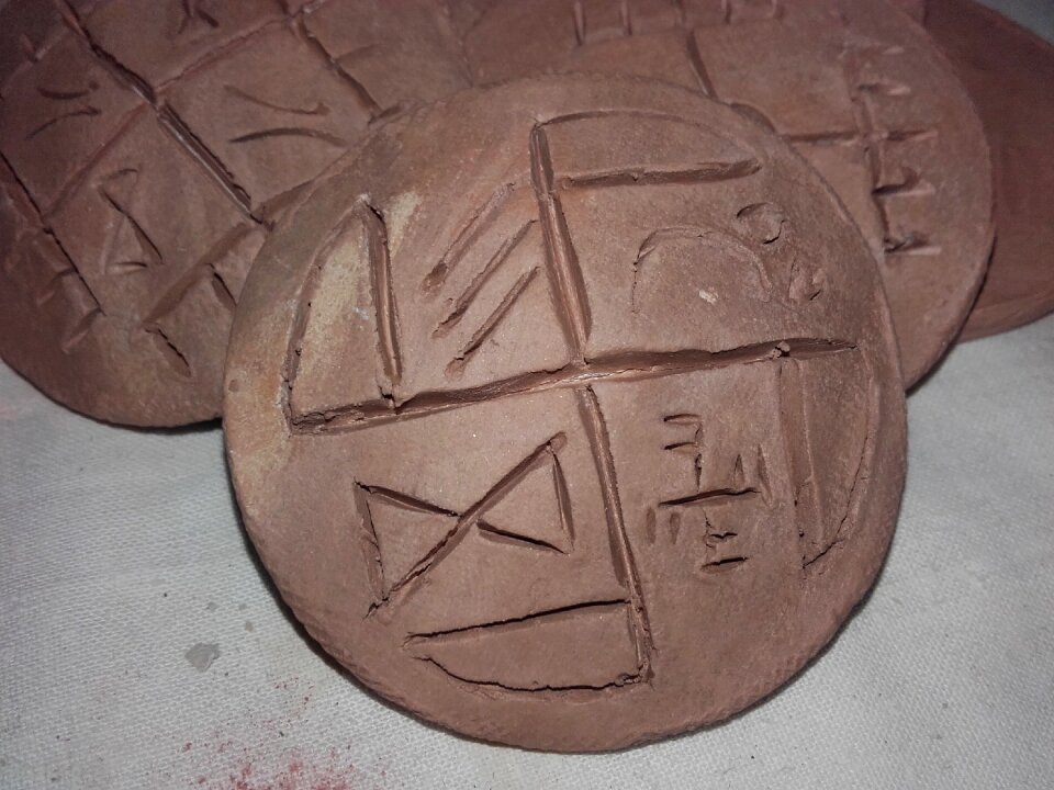 Ceramics slavs amulets
