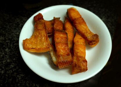 The dish dried fish fried vietnam