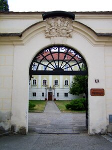 Arched gate entrance architecture photo