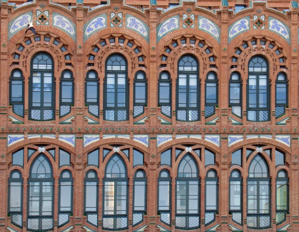 Architecture windows facade
