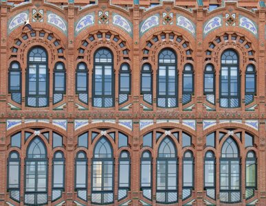 Architecture windows facade