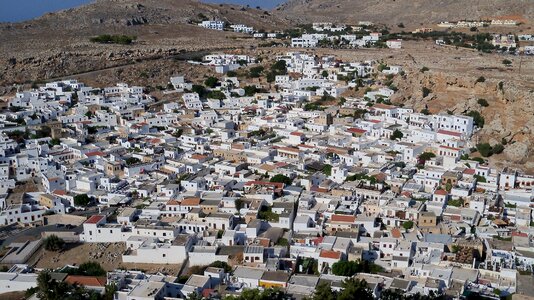 Rhodes lindos greece photo