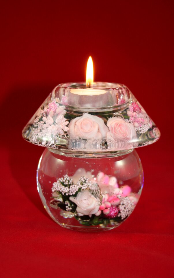Candle ambience decoration photo