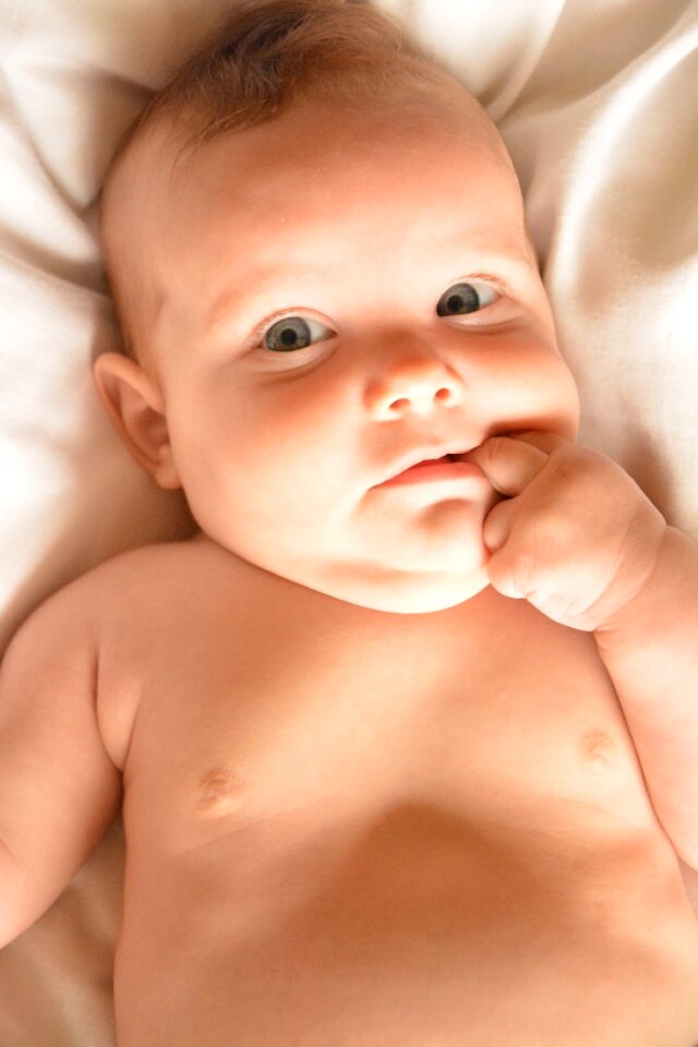 New born child young child