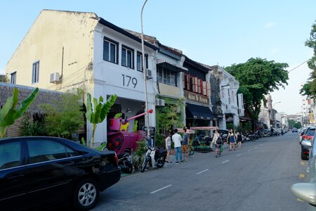 Georgetown penang old shophouses