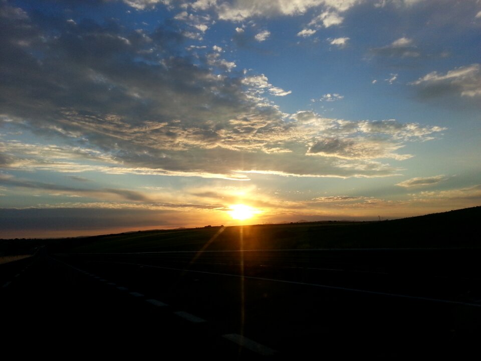 Landscape horizon clouds