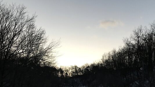 Outdoor gray sunrise