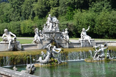 Fountains the royal palace of caserta italy