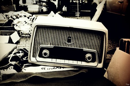 Radio device old antique photo