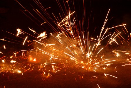 Pyrotechnics light bright