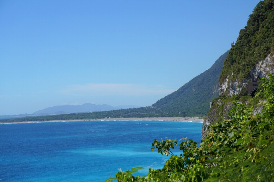 Blue landscape sea