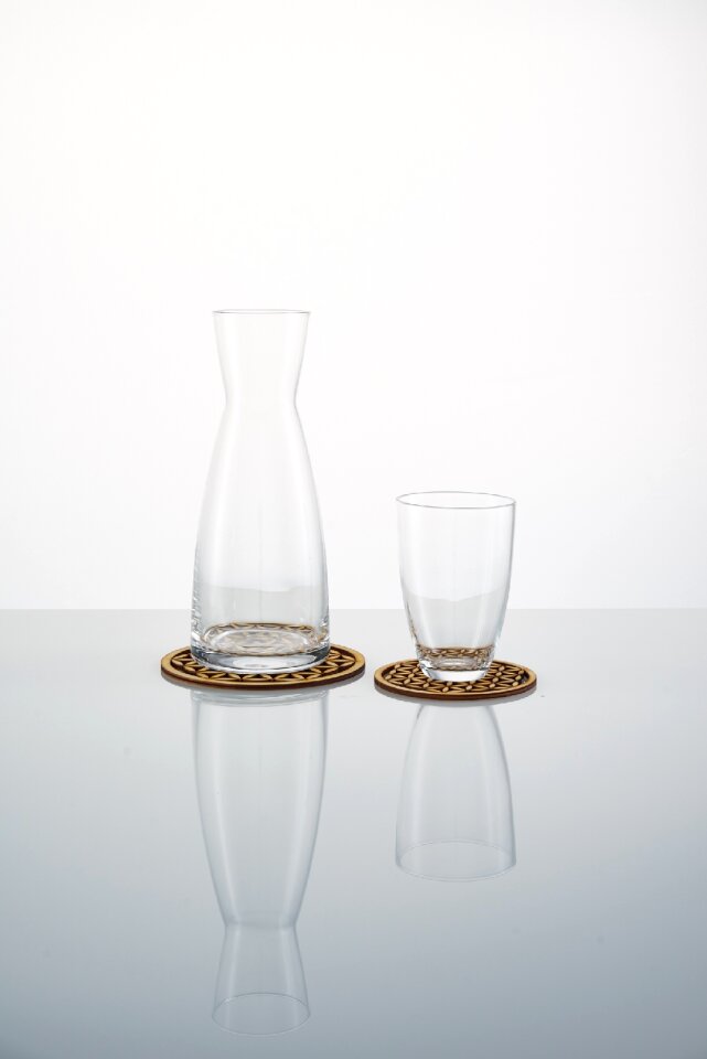 Coaster glass mug glasses