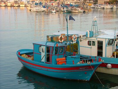Fishing boat tourism mediterranean photo
