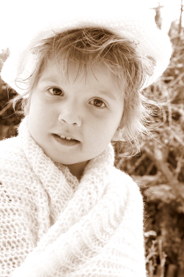 Portrait child human