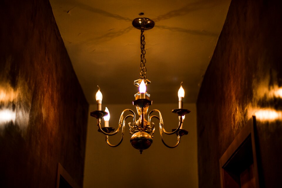 Dark hall low lights